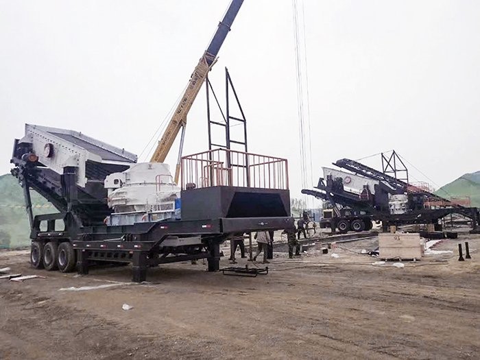 沖擊式移動破碎站